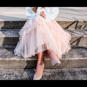 Beautiful pink tulle skirt